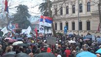 Протестите в Сърбия: Многохилядна антиправителствена демонстрация в Крагуевац