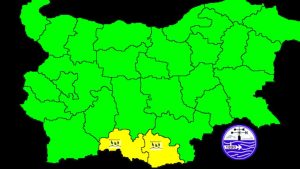 Жълт код за силни дъждове в Родопите и Източните крайбрежия