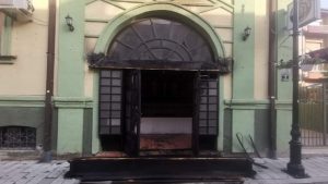 Графити и вандализъм в битолския културен клуб „Иван Михайлов“