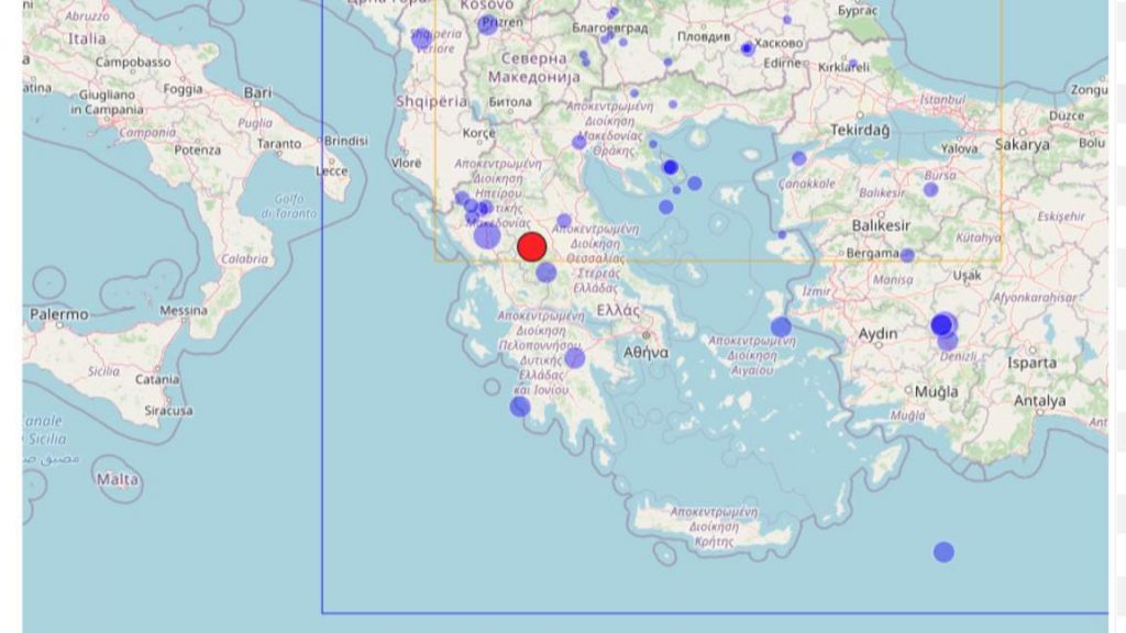 Трус с магнитуд 5 по Рихтер нанесе щети в Централна Гърция