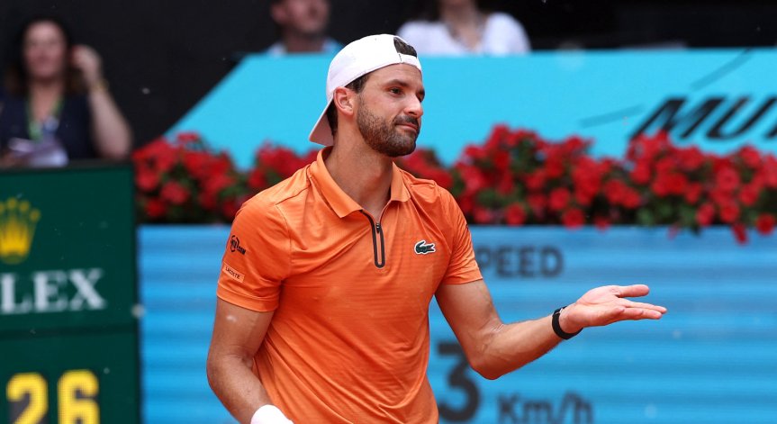 Срив в Мадрид: Григор Димитров напуска топ 165 на света след четвърта поредна загуба