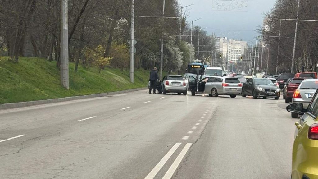 Катастрофа затрудни движението по бул. „Петко Тодоров“ в София
