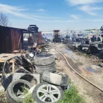 Голям пожар в автоморга в Пловдив унищожи десетки автомобили